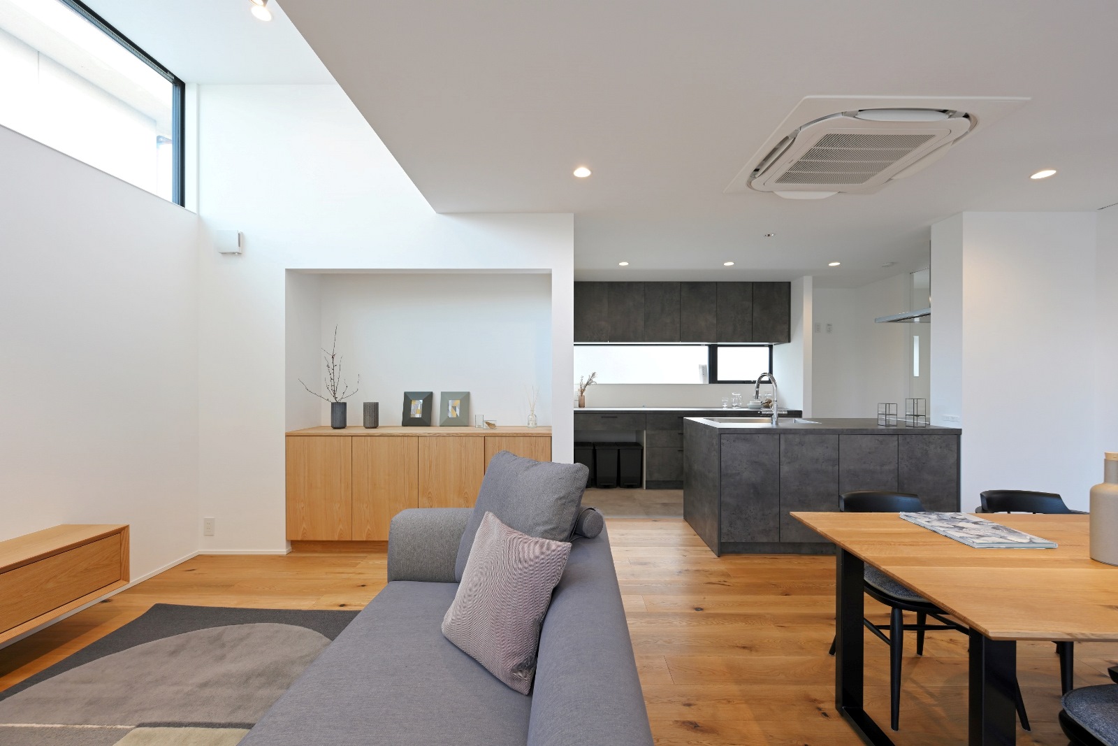 リビングで楽しむ家